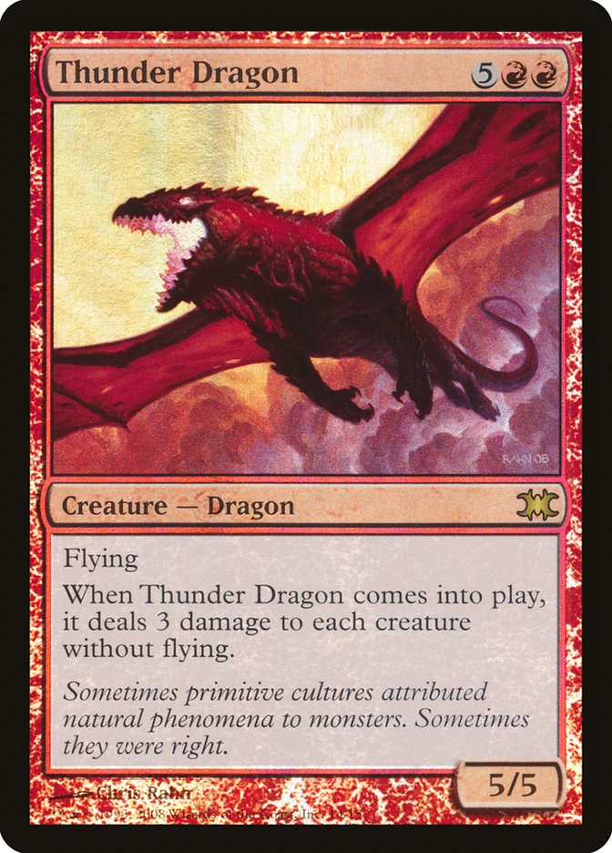 Thunder Dragon [From the Vault: Dragons] MTG Single Magic: The Gathering | Red Claw Gaming
