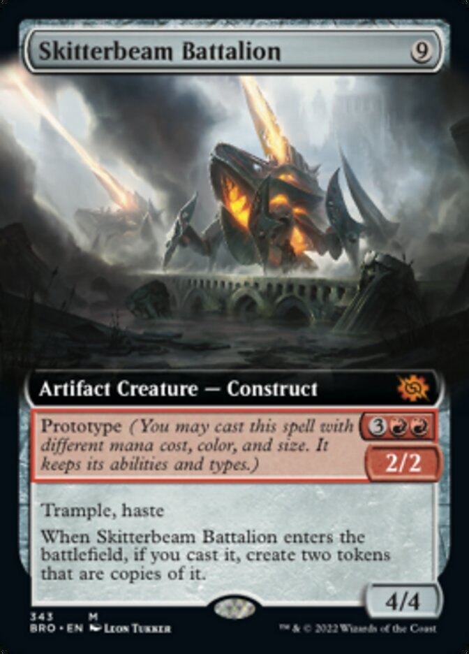 Skitterbeam Battalion (Extended Art) [The Brothers' War] MTG Single Magic: The Gathering | Red Claw Gaming