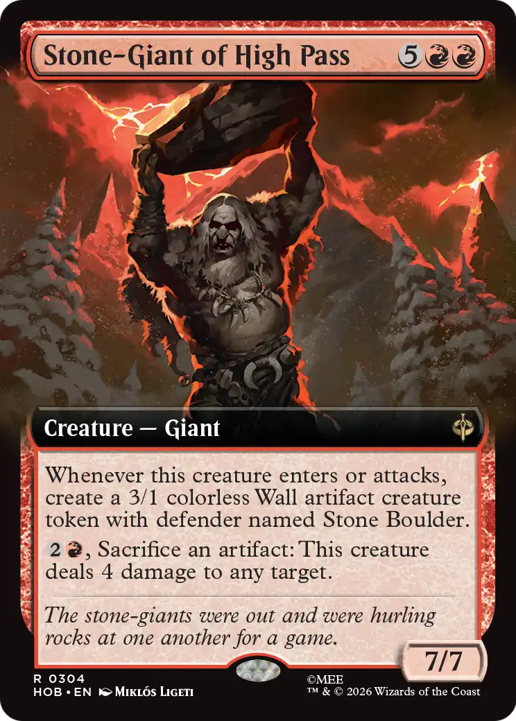 Stone-Giant of High Pass (Extended Art) [The Hobbit] | Red Claw Gaming