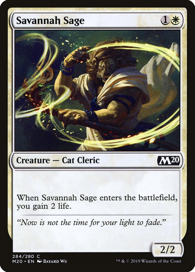 Savannah Sage [Core Set 2020] MTG Single Magic: The Gathering | Red Claw Gaming