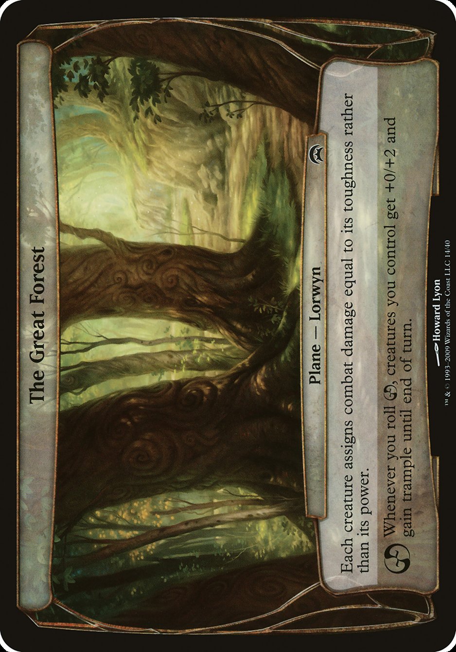 The Great Forest (Planes) [Planechase Planes] MTG Single Magic: The Gathering | Red Claw Gaming