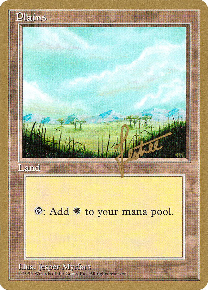 Plains (bl365) (Bertrand Lestree) [Pro Tour Collector Set] MTG Single Magic: The Gathering | Red Claw Gaming