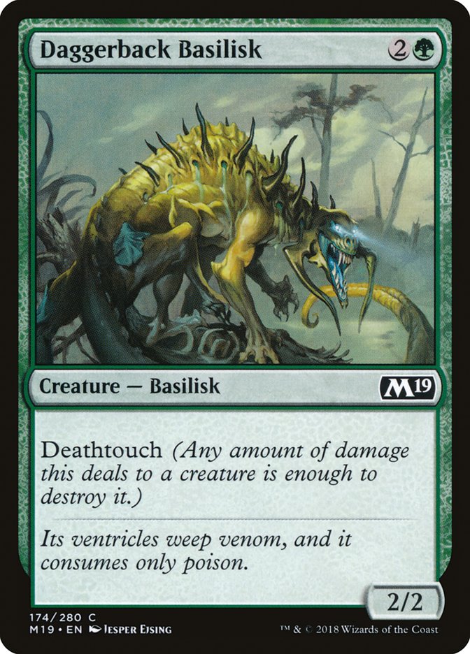 Daggerback Basilisk [Core Set 2019] MTG Single Magic: The Gathering | Red Claw Gaming