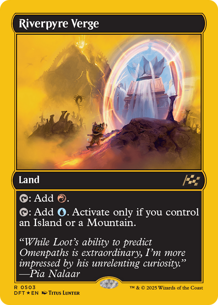 Riverpyre Verge (First-Place Foil) [Aetherdrift] MTG Single Magic: The Gathering | Red Claw Gaming