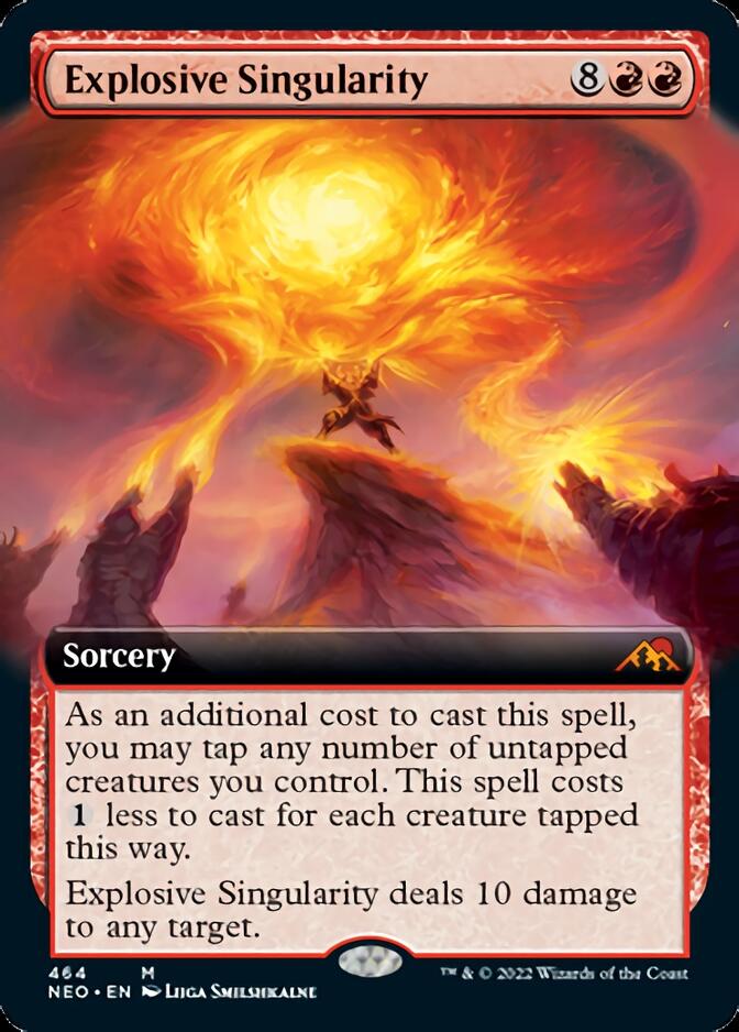 Explosive Singularity (Extended Art) [Kamigawa: Neon Dynasty] MTG Single Magic: The Gathering    | Red Claw Gaming
