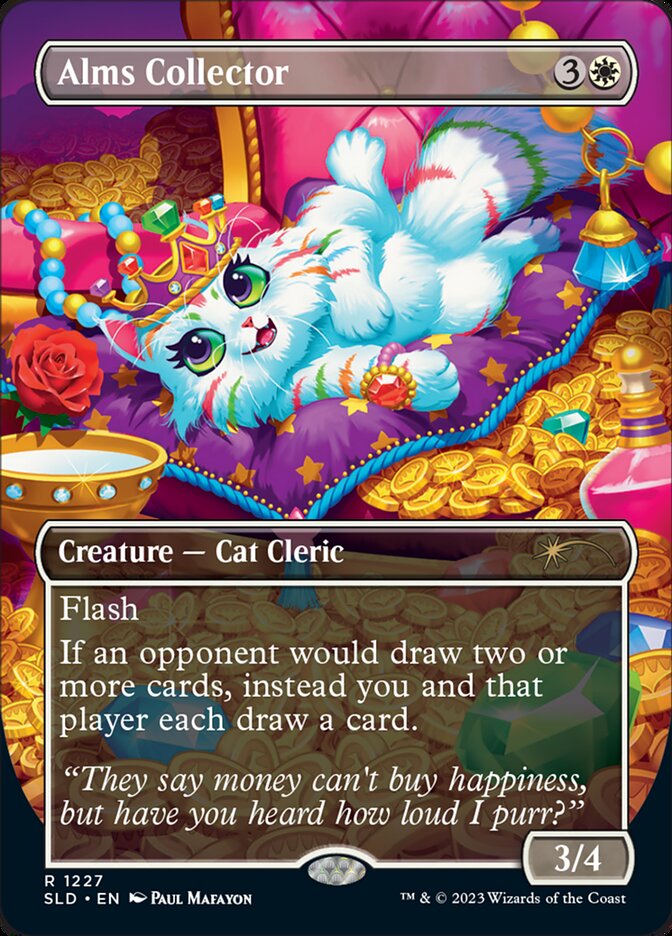 Alms Collector (Borderless) [Secret Lair Drop Series] MTG Single Magic: The Gathering | Red Claw Gaming