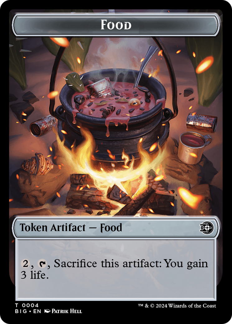 Mercenary // Food (0004) Double-Sided Token [Outlaws of Thunder Junction Tokens] MTG Single Magic: The Gathering | Red Claw Gaming