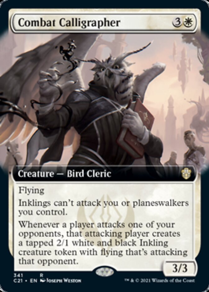 Combat Calligrapher (Extended Art) [Commander 2021] MTG Single Magic: The Gathering | Red Claw Gaming