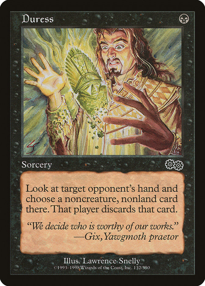 Duress [Urza's Saga] MTG Single Magic: The Gathering | Red Claw Gaming