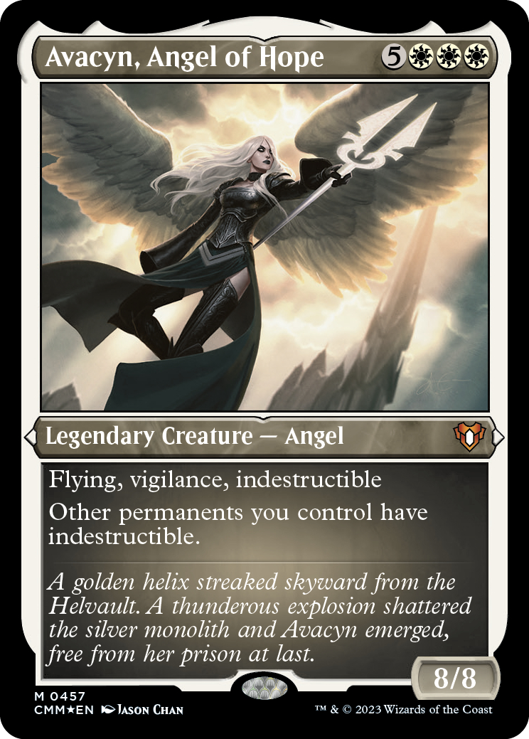 Avacyn, Angel of Hope (Foil Etched) [Commander Masters] MTG Single Magic: The Gathering | Red Claw Gaming