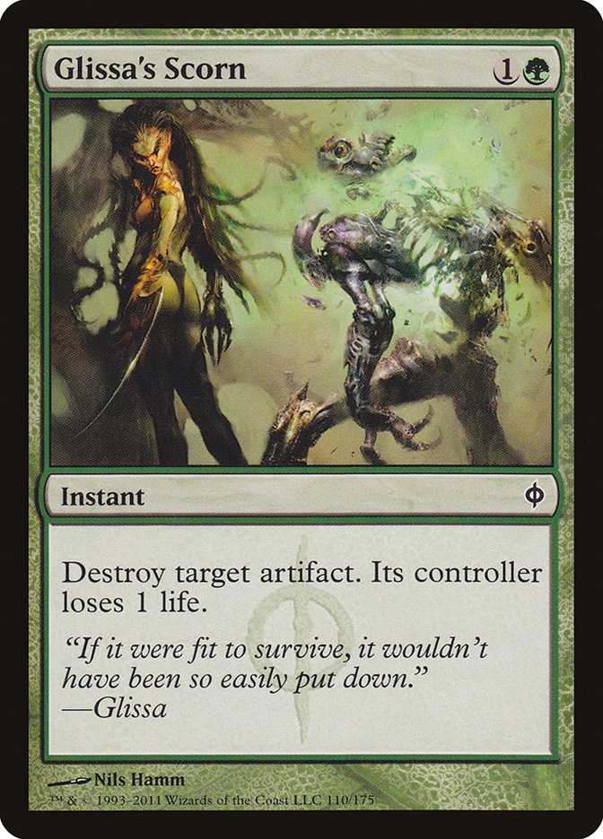 Glissa's Scorn [New Phyrexia] MTG Single Magic: The Gathering | Red Claw Gaming