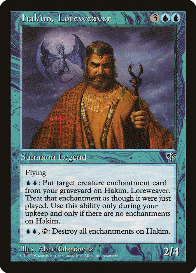 Hakim, Loreweaver [Mirage] MTG Single Magic: The Gathering | Red Claw Gaming