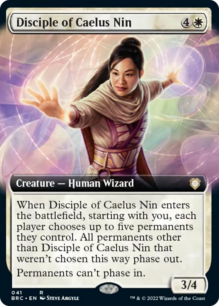Disciple of Caelus Nin (Extended Art) [The Brothers' War Commander] MTG Single Magic: The Gathering | Red Claw Gaming
