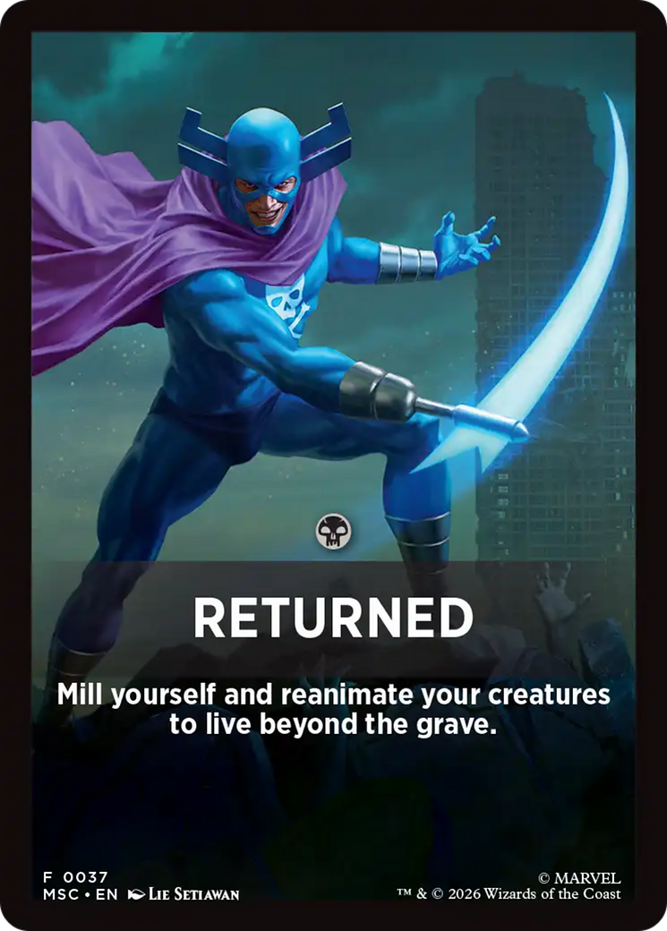 Returned Theme Card [Marvel Super Heroes Commander] | Red Claw Gaming
