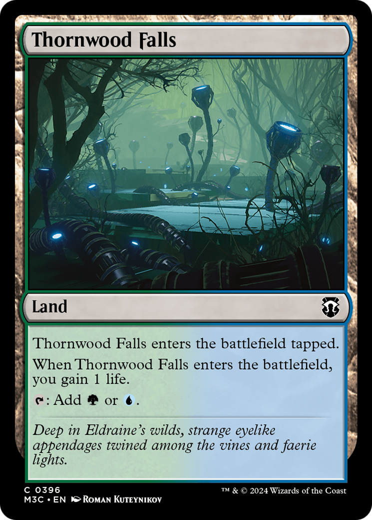 Thornwood Falls (Ripple Foil) [Modern Horizons 3 Commander] MTG Single Magic: The Gathering | Red Claw Gaming
