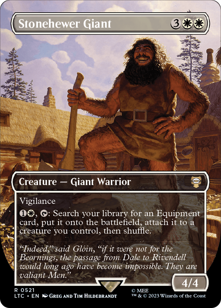 Stonehewer Giant (Borderless) [The Lord of the Rings: Tales of Middle-Earth Commander] MTG Single Magic: The Gathering | Red Claw Gaming