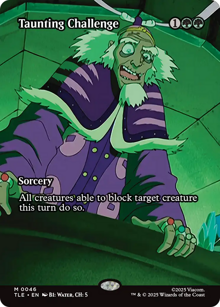 Taunting Challenge (Borderless) [Avatar: The Last Airbender: Eternal-Legal] MTG Single Magic: The Gathering | Red Claw Gaming