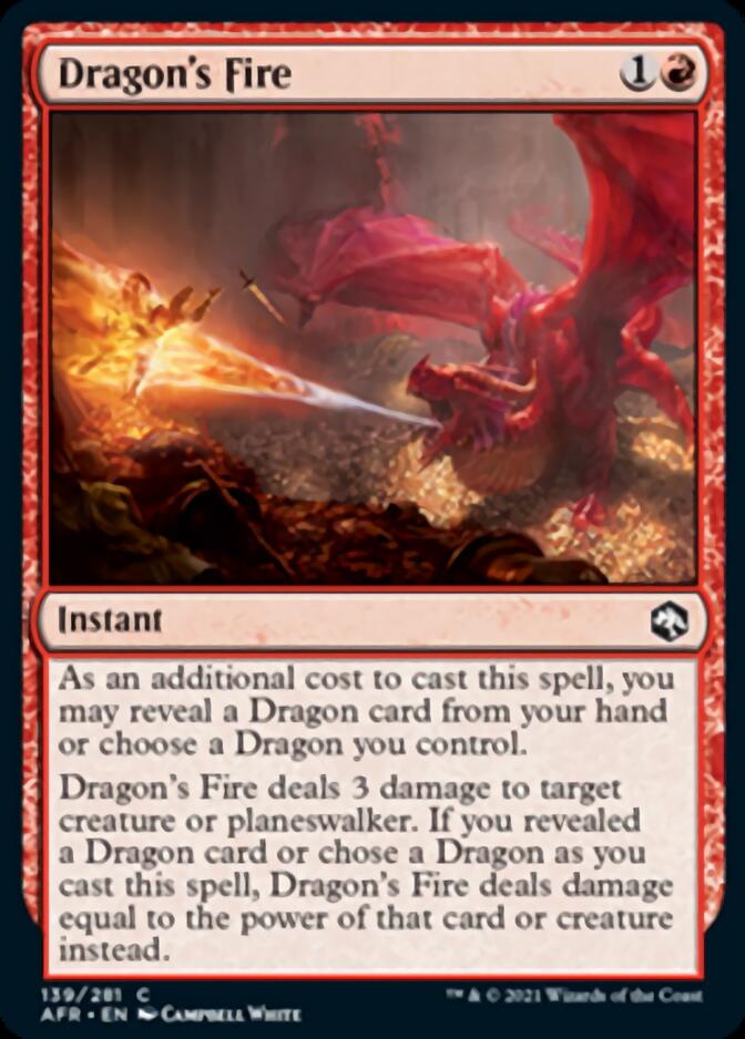 Dragon's Fire [Dungeons & Dragons: Adventures in the Forgotten Realms] MTG Single Magic: The Gathering | Red Claw Gaming