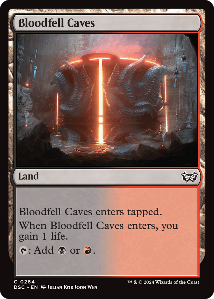 Bloodfell Caves [Duskmourn: House of Horror Commander] MTG Single Magic: The Gathering | Red Claw Gaming