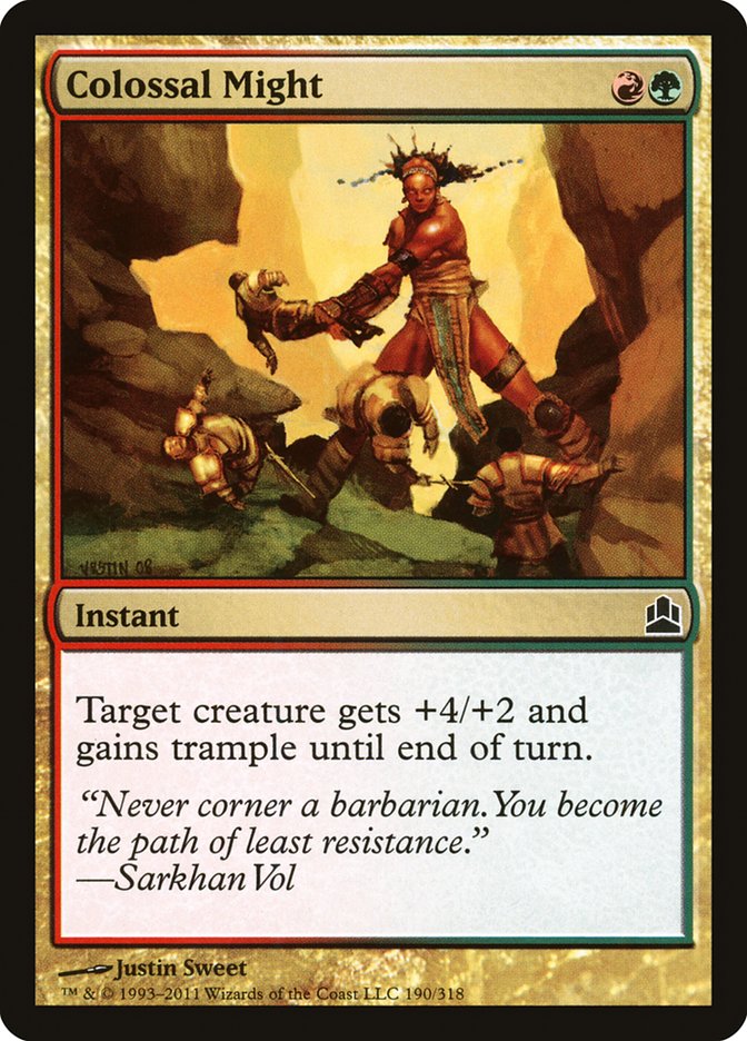 Colossal Might [Commander 2011] MTG Single Magic: The Gathering | Red Claw Gaming