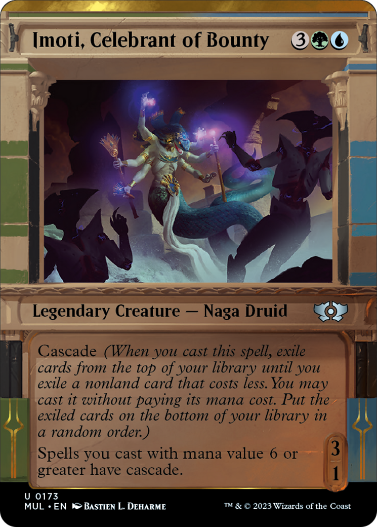 Imoti, Celebrant of Bounty (Halo Foil) [Multiverse Legends] MTG Single Magic: The Gathering | Red Claw Gaming