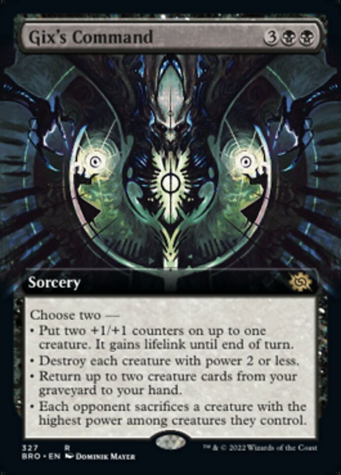Gix's Command (Extended Art) [The Brothers' War] MTG Single Magic: The Gathering | Red Claw Gaming