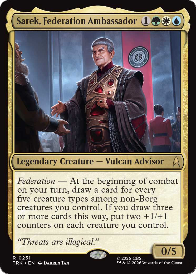 Sarek, Federation Ambassador [Star Trek] MTG Single Magic: The Gathering | Red Claw Gaming