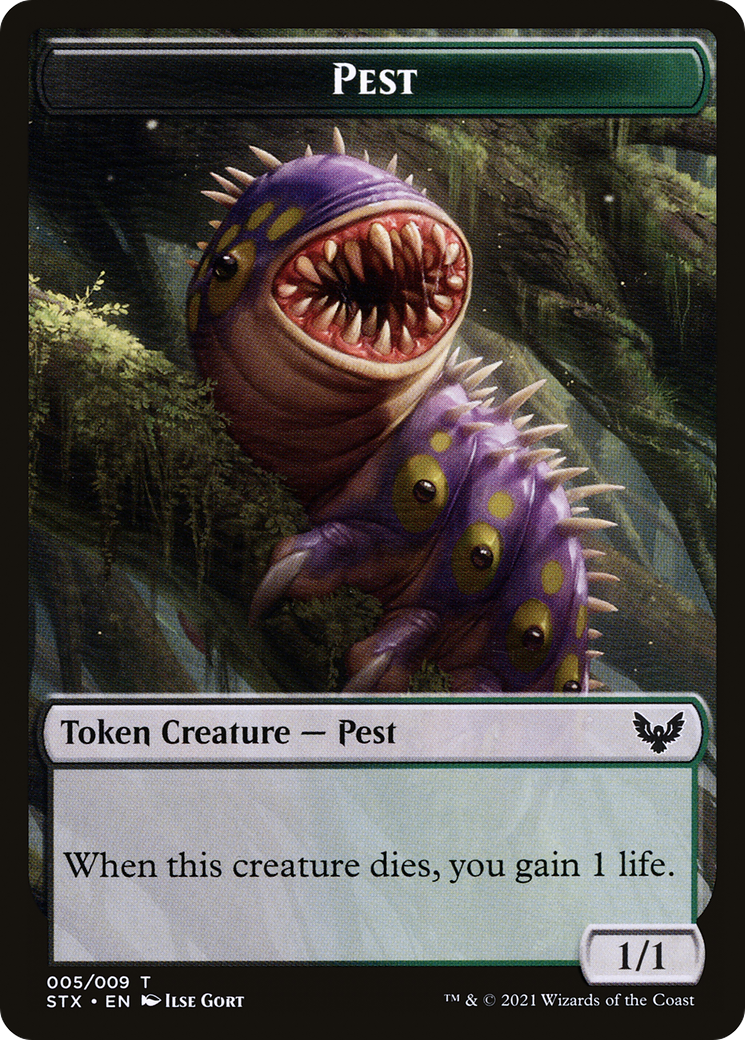 Pest // Jace, Telepath Unbound Emblem Double-Sided Token [Secret Lair: From Cute to Brute Tokens] MTG Single Magic: The Gathering | Red Claw Gaming