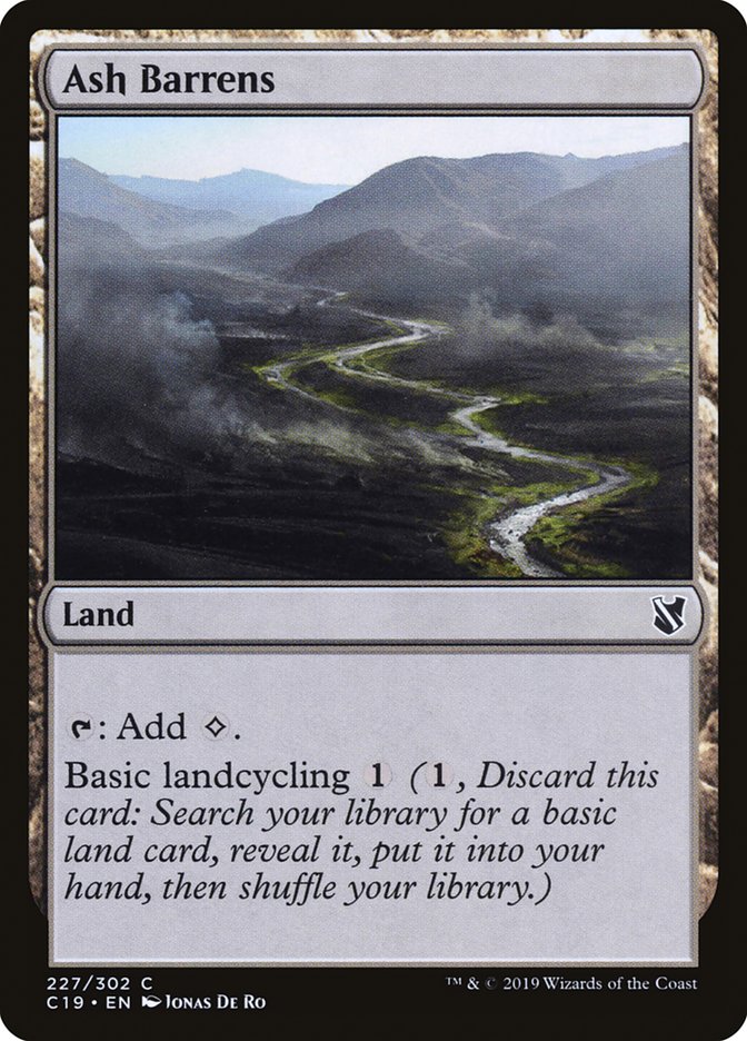 Ash Barrens [Commander 2019] MTG Single Magic: The Gathering | Red Claw Gaming