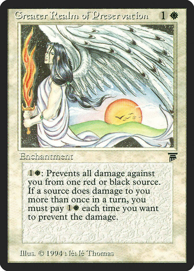 Greater Realm of Preservation [Legends] MTG Single Magic: The Gathering | Red Claw Gaming