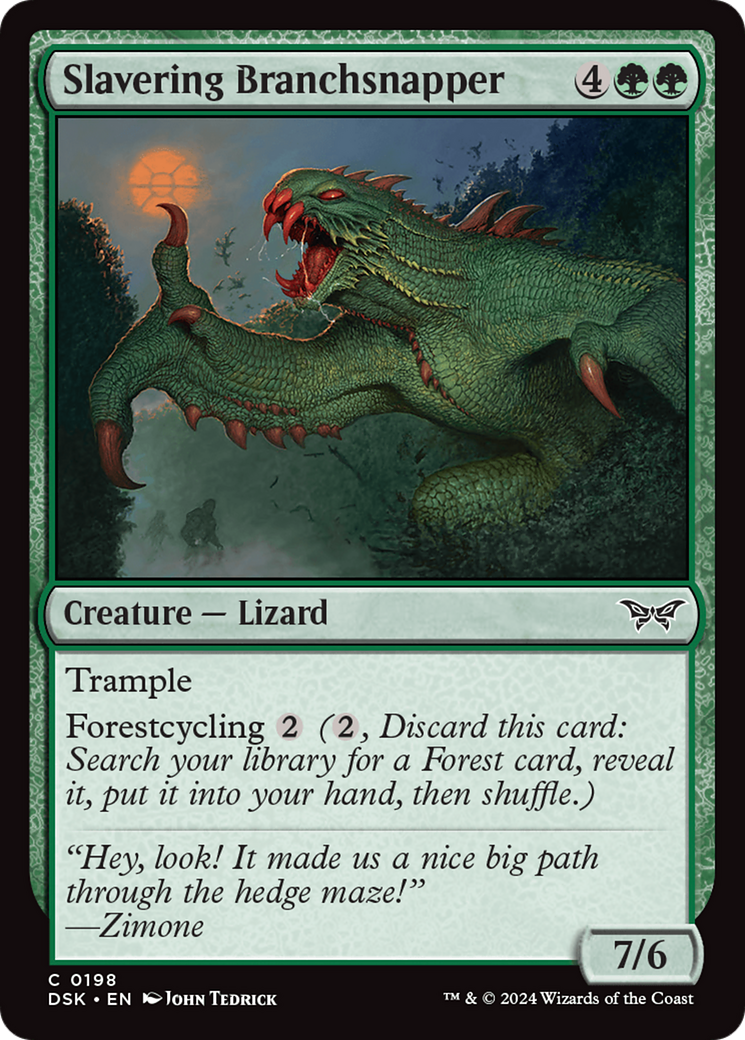 Slavering Branchsnapper [Duskmourn: House of Horror] MTG Single Magic: The Gathering | Red Claw Gaming