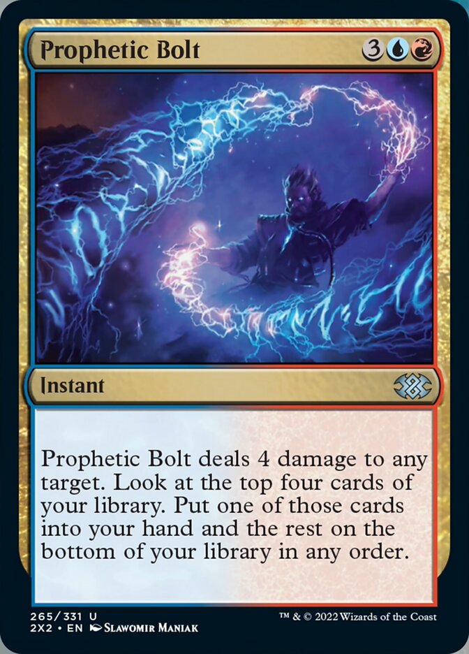Prophetic Bolt [Double Masters 2022] MTG Single Magic: The Gathering    | Red Claw Gaming