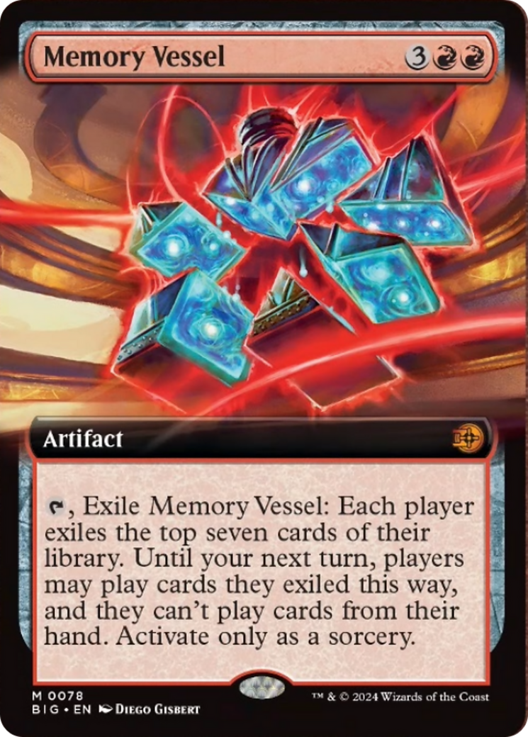 Memory Vessel (Extended Art) [Outlaws of Thunder Junction: The Big Score] MTG Single Magic: The Gathering    | Red Claw Gaming