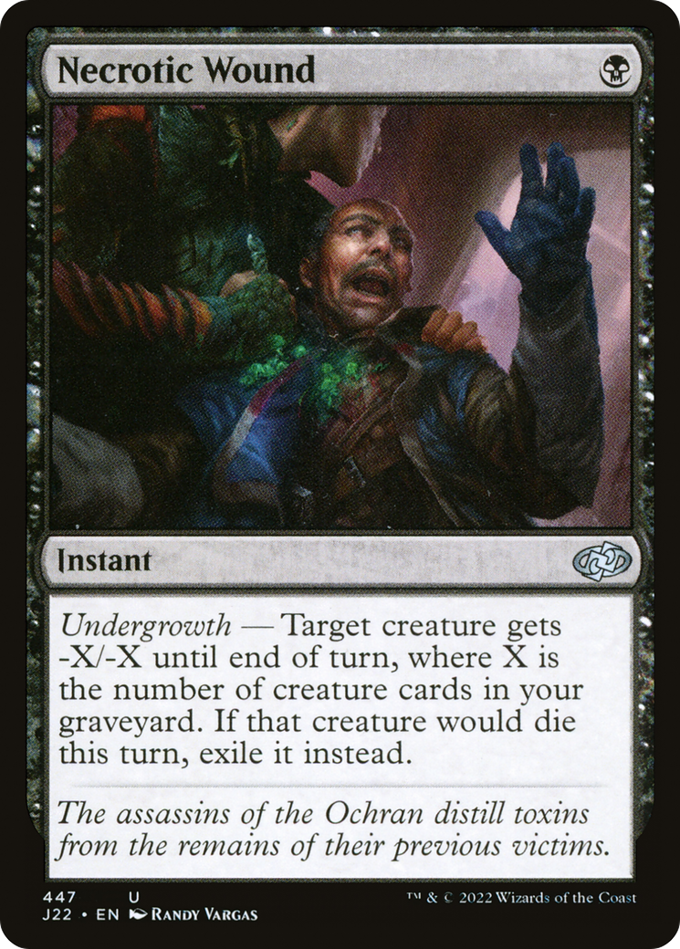 Necrotic Wound [Jumpstart 2022] MTG Single Magic: The Gathering | Red Claw Gaming
