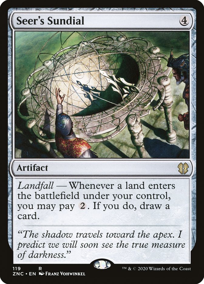 Seer's Sundial [Zendikar Rising Commander] MTG Single Magic: The Gathering | Red Claw Gaming