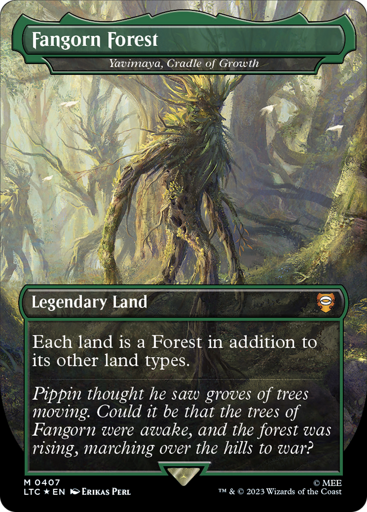 Fangorn Forest - Yavimaya, Cradle of Growth (Surge Foil Realms and Relics) [The Lord of the Rings: Tales of Middle-Earth Commander] MTG Single Magic: The Gathering | Red Claw Gaming