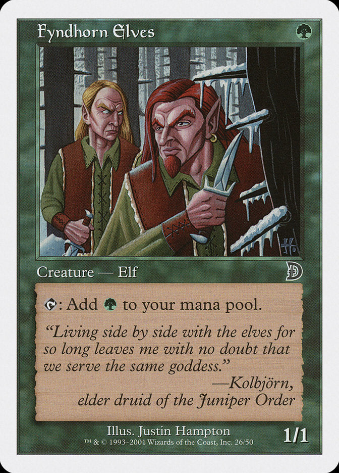 Fyndhorn Elves [Deckmasters] MTG Single Magic: The Gathering | Red Claw Gaming
