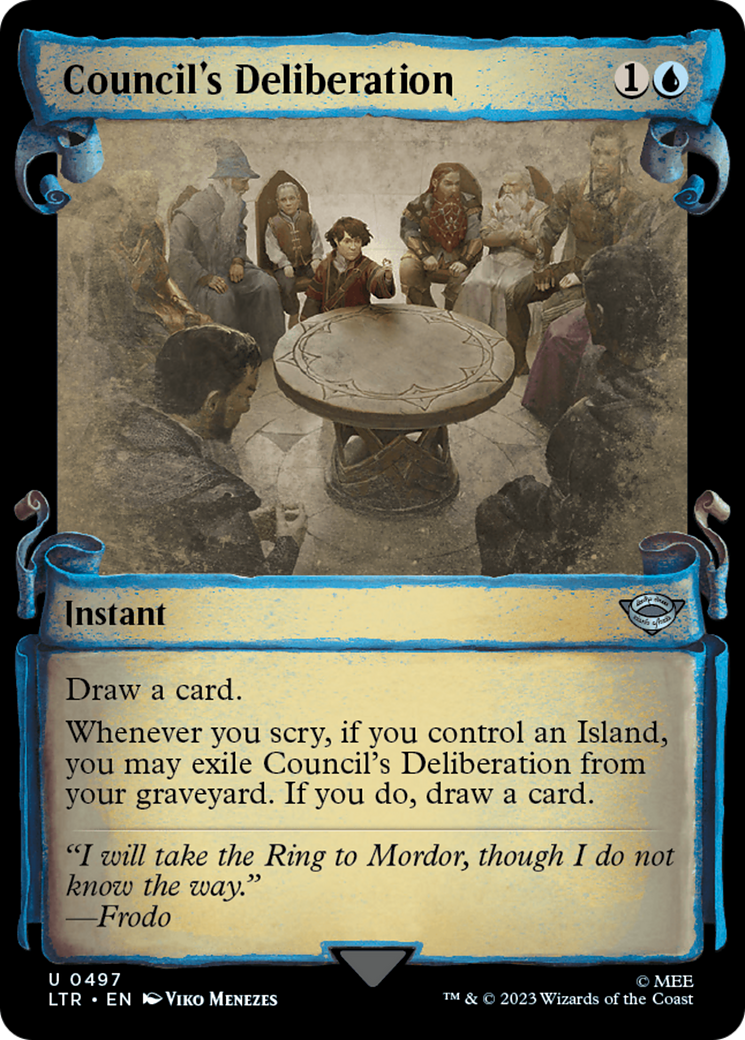 Council's Deliberation [The Lord of the Rings: Tales of Middle-Earth Showcase Scrolls] MTG Single Magic: The Gathering | Red Claw Gaming