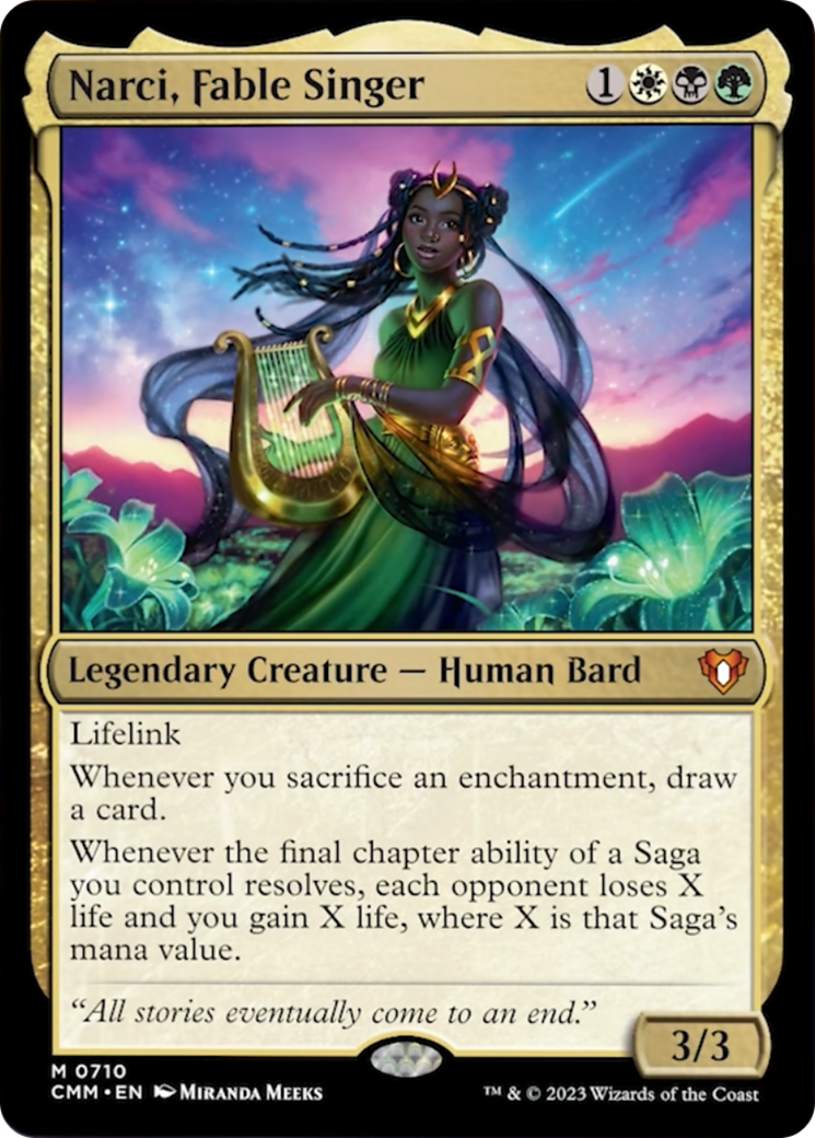 Narci, Fable Singer [Commander Masters] MTG Single Magic: The Gathering | Red Claw Gaming