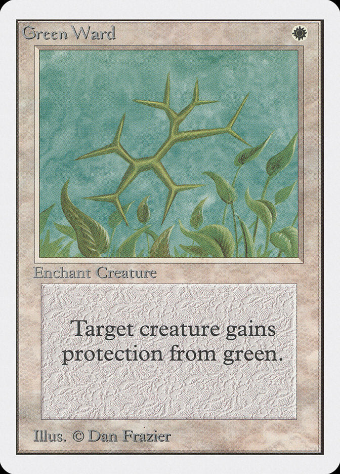Green Ward [Unlimited Edition] MTG Single Magic: The Gathering | Red Claw Gaming
