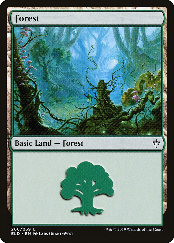 Forest (266) [Throne of Eldraine] MTG Single Magic: The Gathering | Red Claw Gaming