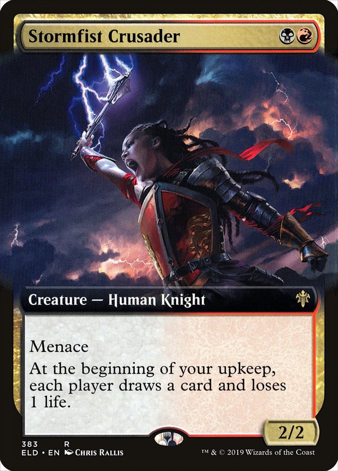 Stormfist Crusader (Extended Art) [Throne of Eldraine] MTG Single Magic: The Gathering | Red Claw Gaming