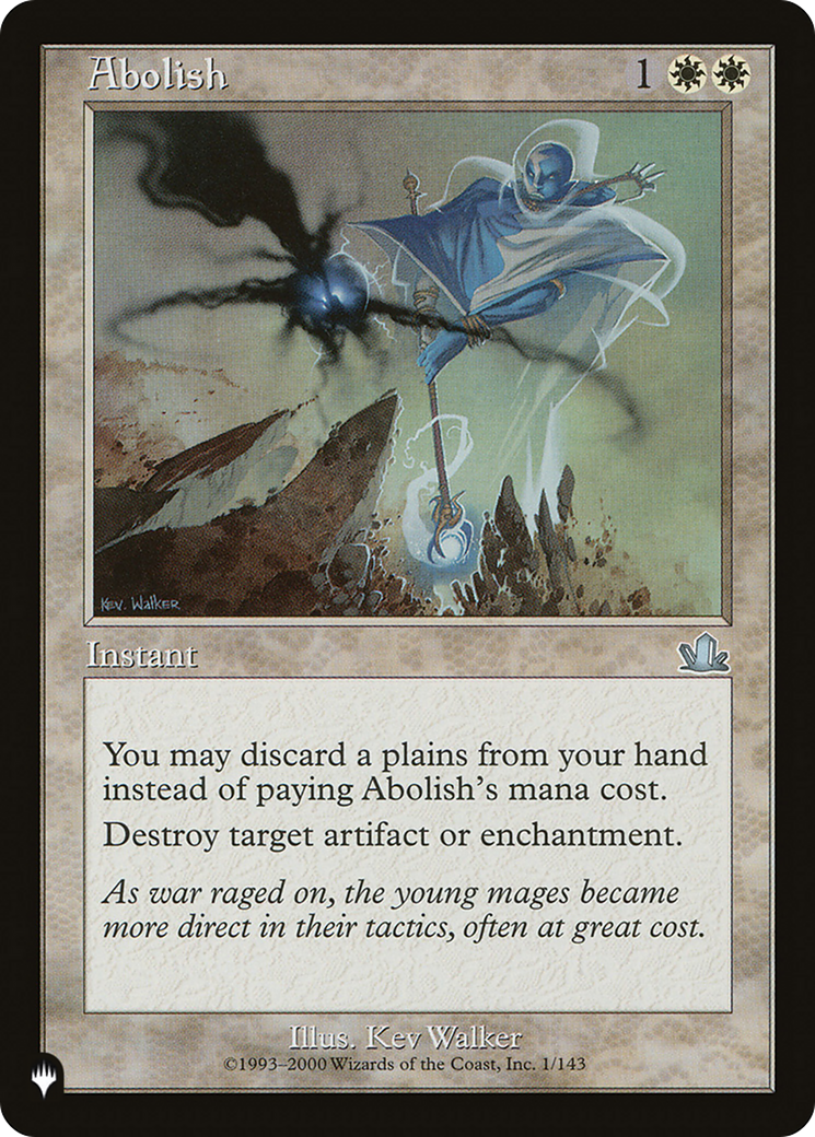 Abolish [The List] MTG Single Magic: The Gathering | Red Claw Gaming