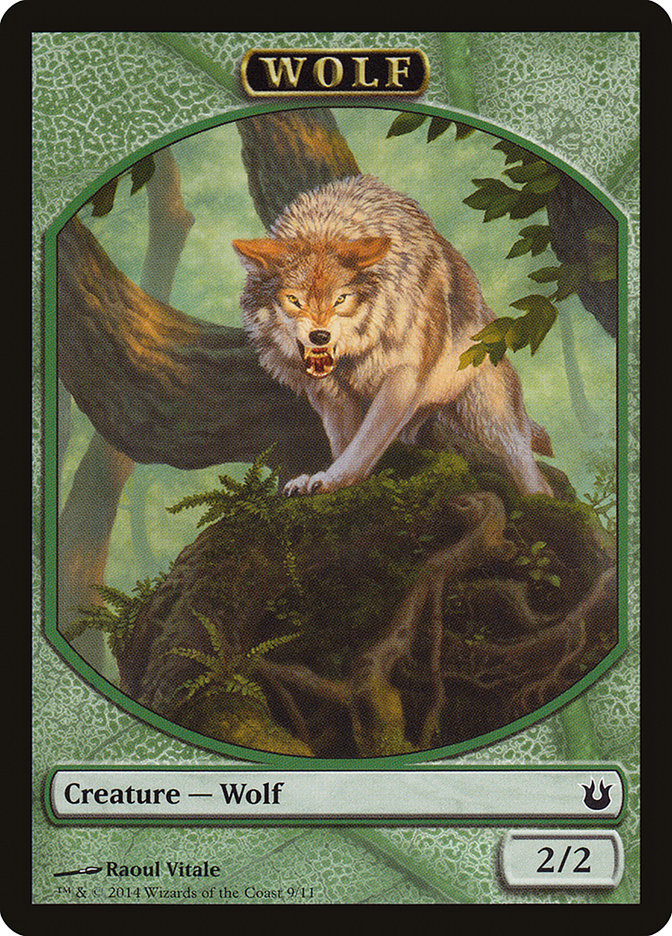 Wolf Token [Born of the Gods Tokens] MTG Single Magic: The Gathering | Red Claw Gaming
