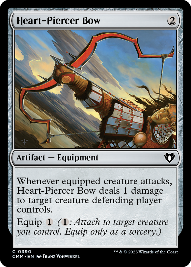 Heart-Piercer Bow [Commander Masters] MTG Single Magic: The Gathering | Red Claw Gaming