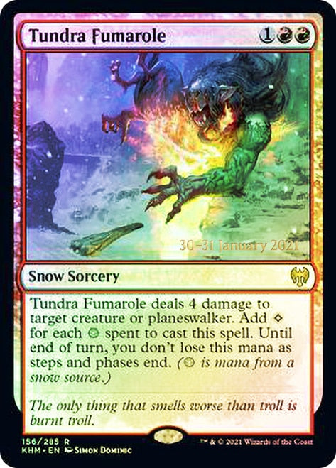 Tundra Fumarole [Kaldheim Prerelease Promos] MTG Single Magic: The Gathering | Red Claw Gaming