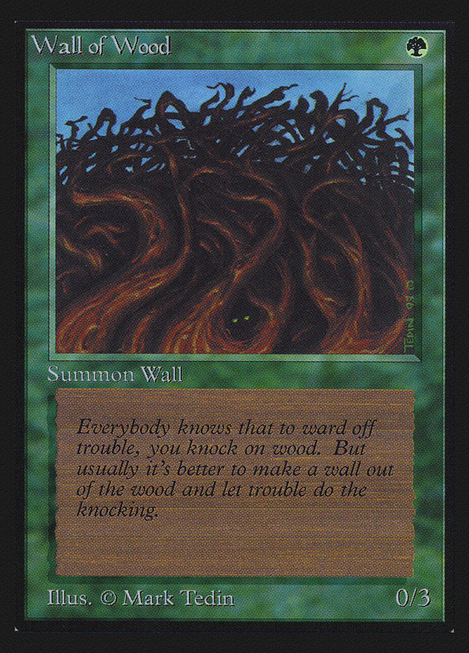 Wall of Wood [International Collectors' Edition] MTG Single Magic: The Gathering | Red Claw Gaming