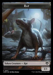 City's Blessing // Rat Double-Sided Token [Commander Masters Tokens] MTG Single Magic: The Gathering | Red Claw Gaming