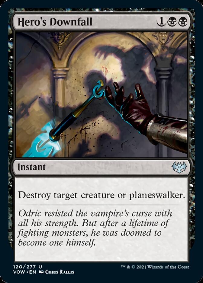 Hero's Downfall [Innistrad: Crimson Vow] MTG Single Magic: The Gathering | Red Claw Gaming