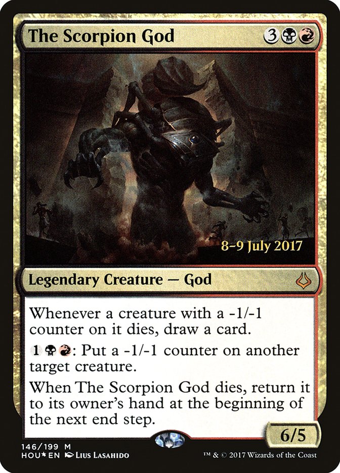 The Scorpion God [Hour of Devastation Prerelease Promos] MTG Single Magic: The Gathering | Red Claw Gaming
